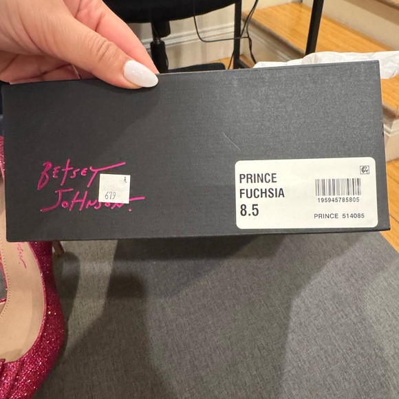 Betsey Johnson Pink Glitter Women's Shoes - Picture 12 of 12